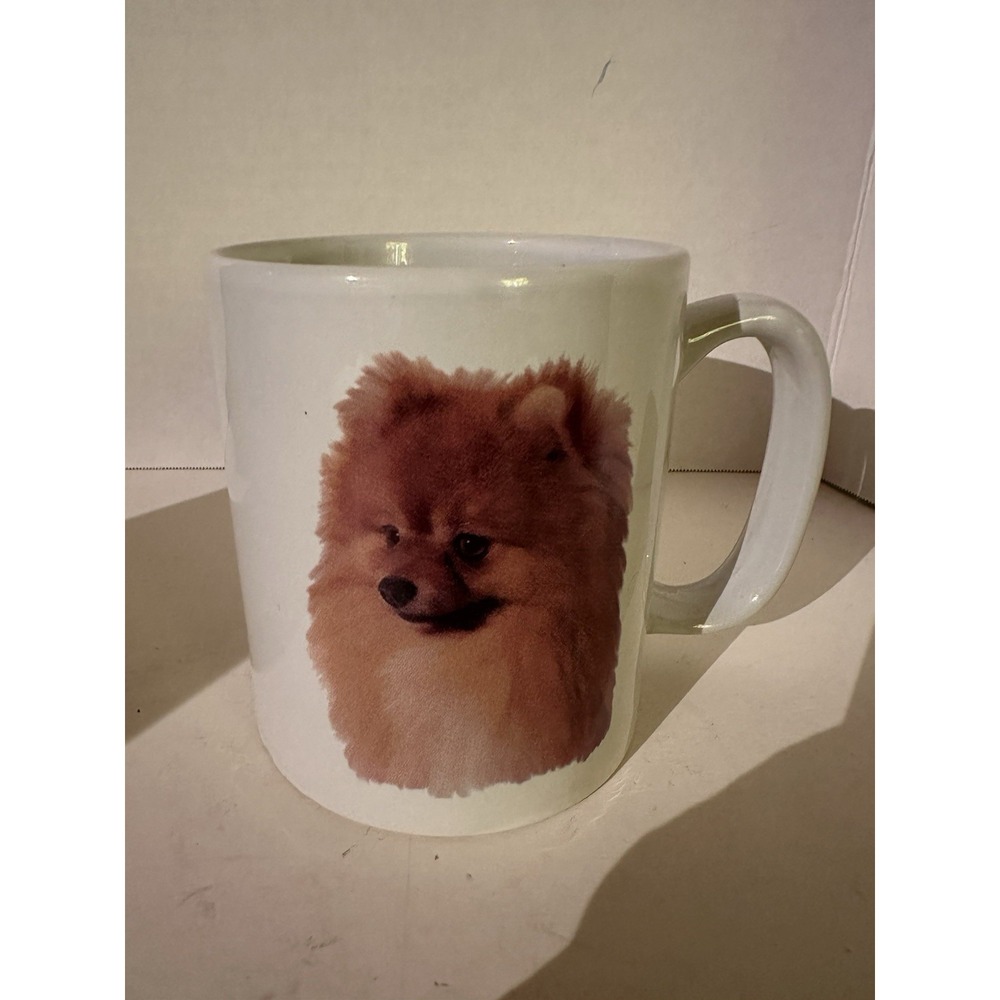 Pomeranian Dog Coffee Mug Breed Description by BowWowMeows Oversized 14 Ounces
